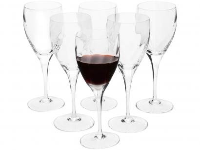 Jogo de Taças para Vinho Cristal 380ml - 6 Peças Oxford Twist 517