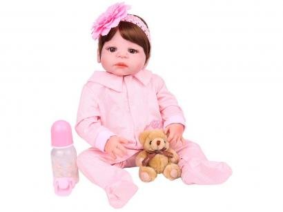 Boneca Reborn Laura Baby Pietra com Acessórios - NPK Doll