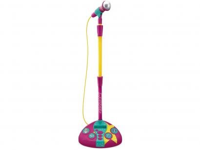Microfone Infantil Barbie Fabuloso com Pedestal - Fun