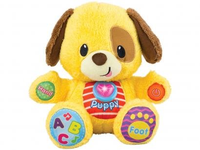 Pelúcia Cãozinho Aprenda Comigo 26cm - Emite Som Winfun