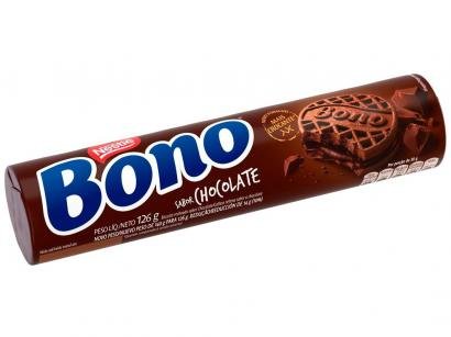 Biscoito Recheado Chocolate Bono 126g