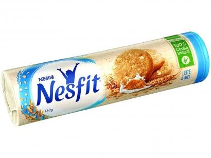 Biscoito Seco e Doce Leite e Mel Integral Nesfit - 160g