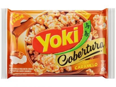 Pipoca de Micro-ondas Yoki Cobertura de Caramelo - 160g