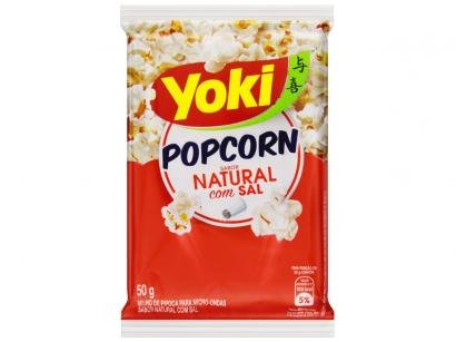 Pipoca de Micro-ondas Yoki Natural com Sal - 50g