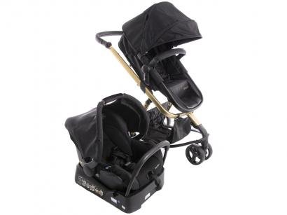 Carrinho de Bebê com Bebê Conforto Safety 1st - Travel System Mobi Trio 3 Rodas até 15Kg
