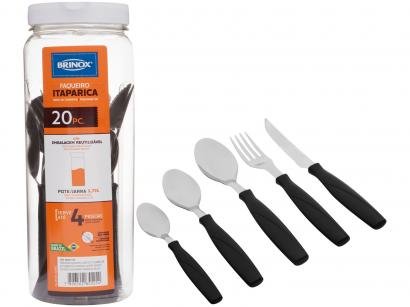 Faqueiro Brinox Inox para Churrasco e Sobremesa - Itaparica 20 Peças