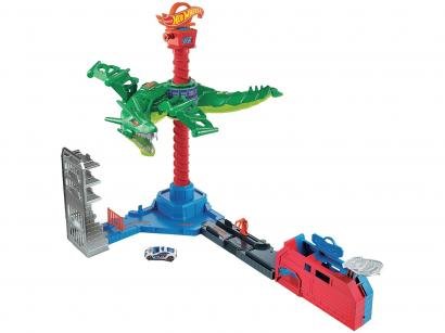 Pista Veículos City Ataque Áereo do Dragão - Hot Wheels