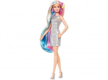 Boneca Barbie Penteados de Fantasia Unicórnio e - Sereia com Acessórios Mattel