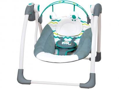 Cadeirinha de Descanso Mastela Reclinável - com Móbile Automática Verde Plush Toys até 11kg