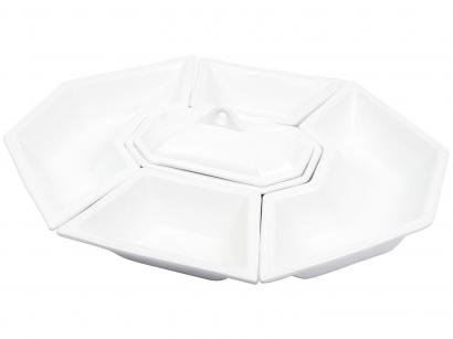 Conjunto para Servir Cerâmica Scalla 551604 - 5 Peças