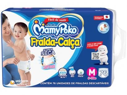 Fralda MamyPoko Super Calça Tam. M - 6 a 10kg 76 Unidades
