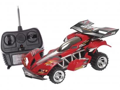 Carrinho de Controle Remoto Garagem - Extreme 7 Funções Candide Vermelho