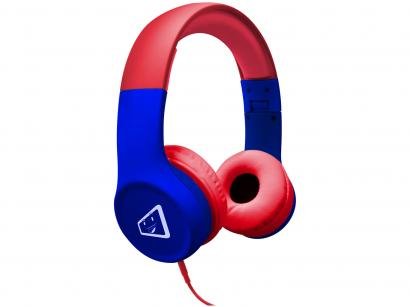 Headphone Infantil ELG Safe Kids Spider - Vermelho e Azul