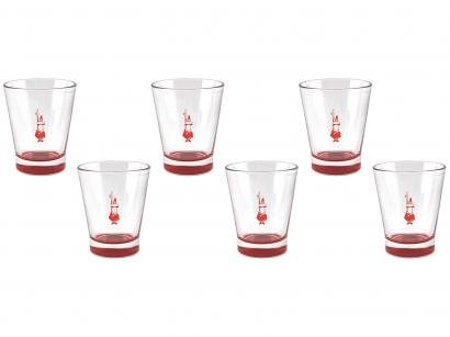 Jogo de Copos de Vidro 80ml 6 Peças - Bialetti 10490005