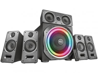 Caixa de Som Gamer Trust 5.1 180W RMS RGB - GXT 698