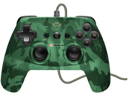 Controle para PC e PS3 com Fio Yula GXT 540C - Trust Verde