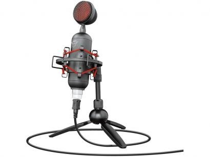 Microfone Condensador Profissional Streaming Trust - Buzz GXT 244 USB