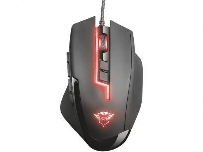 Mouse Gamer Trust Óptico 5.000DPI - 13 Botões GXT 164 Sikanda