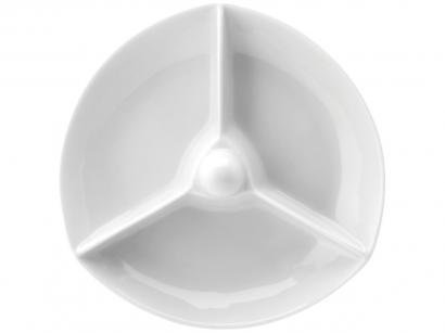 Petisqueira Porcelana Redonda Schmidt - 3 Divisões
