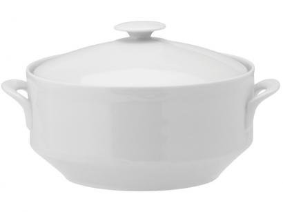 Sopeira de Porcelana Schmidt Itamaraty 2,2L - Branca com Tampa