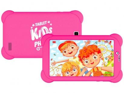 Tablet Infantil Philco PTB7RSG3G KIDS com Capa 7" - 3G Wi-Fi 16GB Android 9 Quad-Core Câm. 5MP