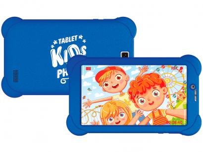 Tablet Infantil Philco PTB7RSG3G KIDS com Capa 7" - 3G Wi-Fi 16GB Android 9 Quad-Core Câm. 5MP