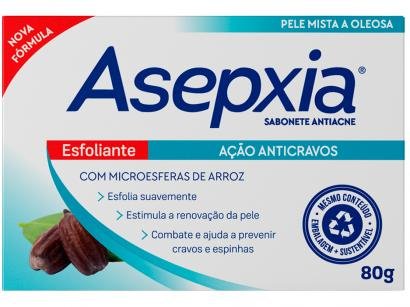 Sabonete em Barra Facial Asepxia - Esfoliante 80g