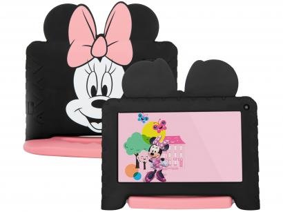 Tablet Infantil Multilaser Minnie Mouse com Case - 7" Wi-Fi Android 8.1 Quad-Core Selfie 1.3MP