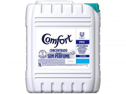 Amaciante Comfort Pro Sem Perfume - Concentrado Hipoalergênico Profissional 7L