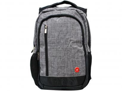 Mochila Executiva para Notebook até 16" - Swissland YS28127C Cinza e Preto