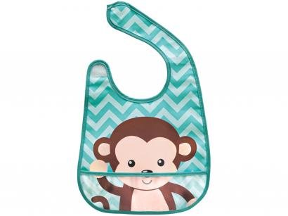 Babador Impermeável com Bolso Buba Animal Fun - Macaco