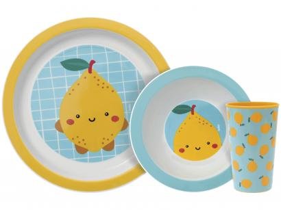 Kit Alimentação Infantil 3 Peças Buba Frutti - Limão