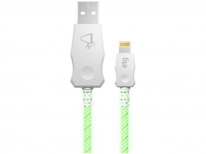 Cabo Lightning 1m Carga Rápida ELG - Iluminado LED