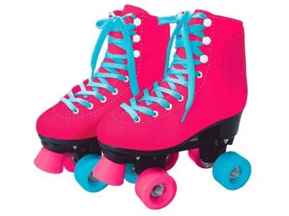 Patins 4 Rodas Infantil Fun Clássico Rosa
