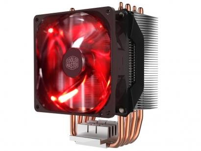 Cooler para Processador Intel AMD LED Vermelho - Cooler Master Hyper H410R