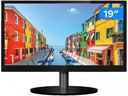 Monitor para PC PCTop Slim MLP190HDMI 19" LED - IPS Widescreen HD HDMI VGA Altura Ajustável