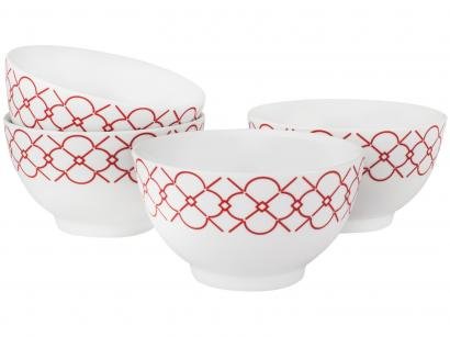 Conjunto de Bowls de Porcelana 4 Peças - Schmidt Mosaico