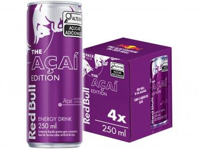 Bebida Energética Red Bull Açaí Edition 250ml - 4 Unidades