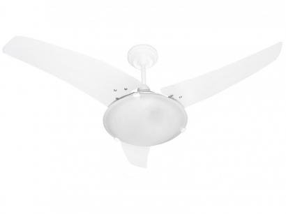 Ventilador de Teto Loren Sid Diplomata Urânio M3 - Branco 3 Pás 3 Velocidades 103cm