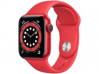 Apple Watch Series 6 40mm (PRODUCT)RED GPS - Pulseira Esportiva (PRODUCT)RED