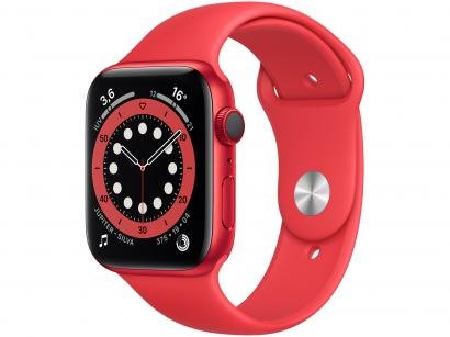 Apple Watch Series 6 44mm (PRODUCT)RED - GPS + Cellular Pulseira Esportiva (PRODUCT)RED