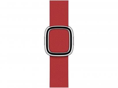 Pulseira Apple Watch Fecho Moderno Couro 40mm - Escarlate Original