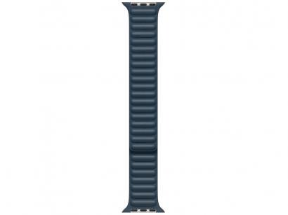 Pulseira Apple Watch Elos em Couro 44mm - Azul Báltico Original