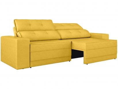 Sofá Retrátil Reclinável 5 Lugares Velosuede Leon - Next Sofás