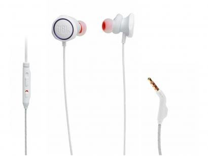 Fone de Ouvido Gamer com Microfone JBL Quantum - JBLQUANTUM50WHT Intra-auricular Branco
