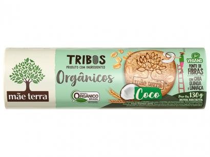 Biscoito Coco Integral Vegano Tribos Mãe Terra - 130g