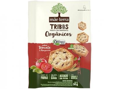 Biscoito Tomate e Manjericão Integral Vegano - Tribos Mãe Terra 50g
