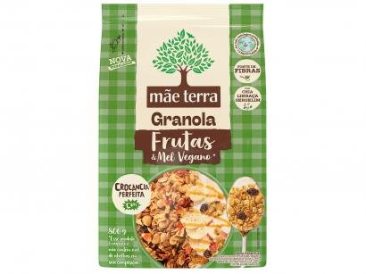 Granola Mãe Terra Integral Sem Açúcar - Frutas e Mel 800g