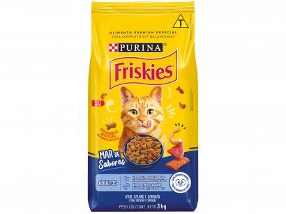 Ração Premium para Gato Friskies - Adulto Peixes e Frutos do Mar 3kg