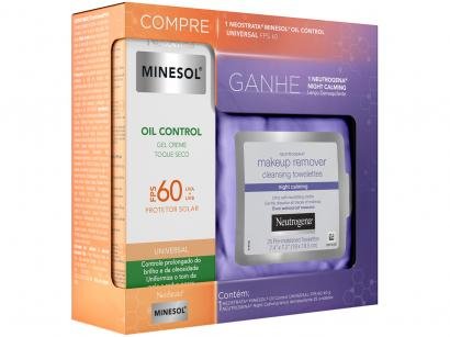 Kit Protetor Solar Facial FPS 60 e Lenço - Demaquilante NeoStrata Oil Control Promopack 40g